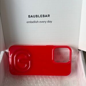 BaubleBar Glossy Red Phone Case